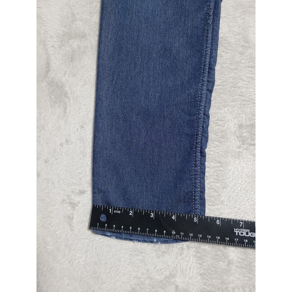 Juicy Couture Jegging Jeans Womens 12 Blue Med Wash Stretch Distressed - Picture 5 of 15